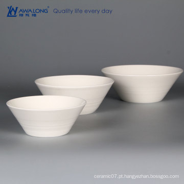 2016 Novo Produto Fine Bone China Puro branco reutilizável em massa Bowl